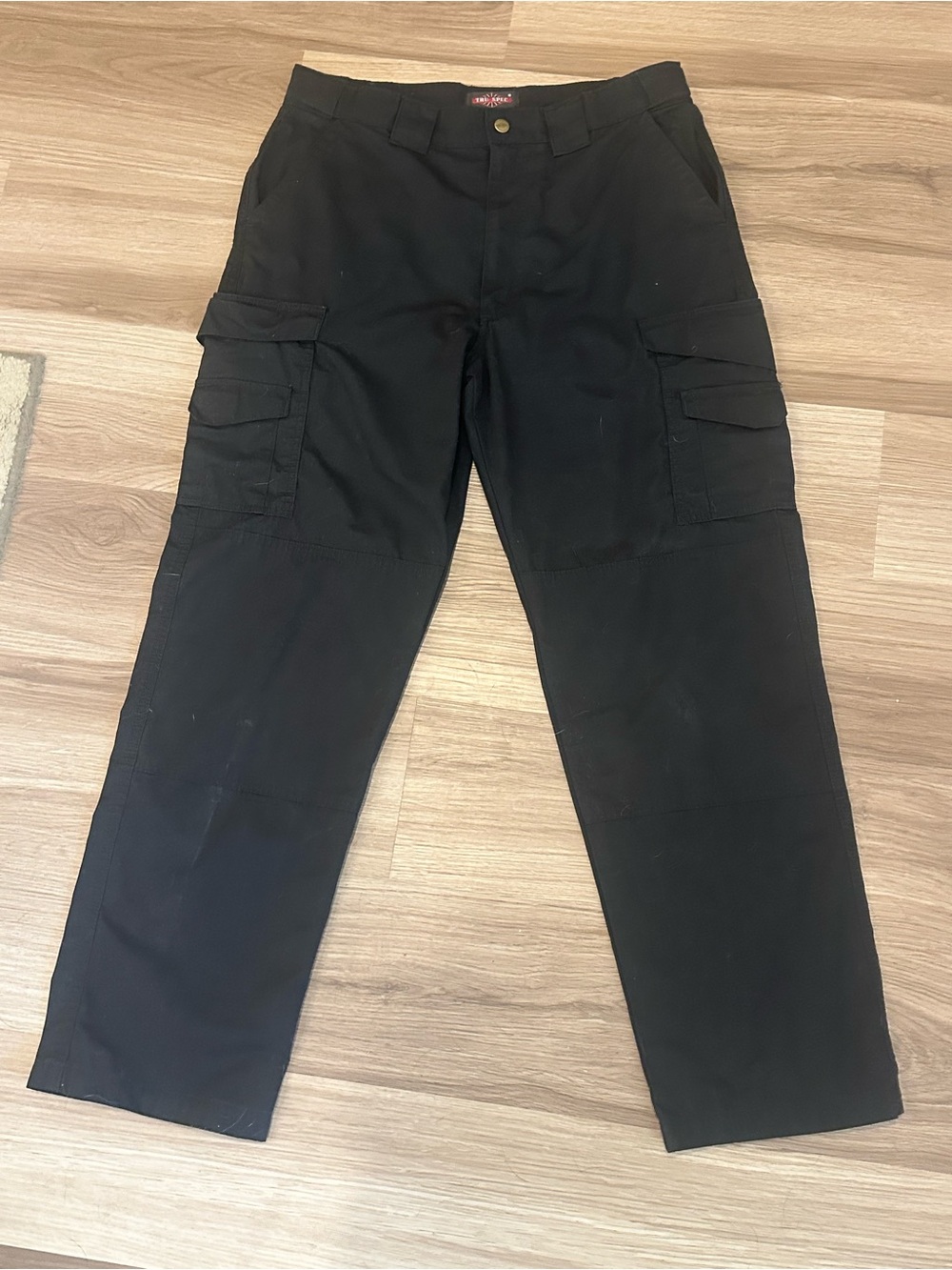 Tru-Spec Tactical Cargo Pants Mens 34x30 Black Ripstop Utility Pockets Excellent